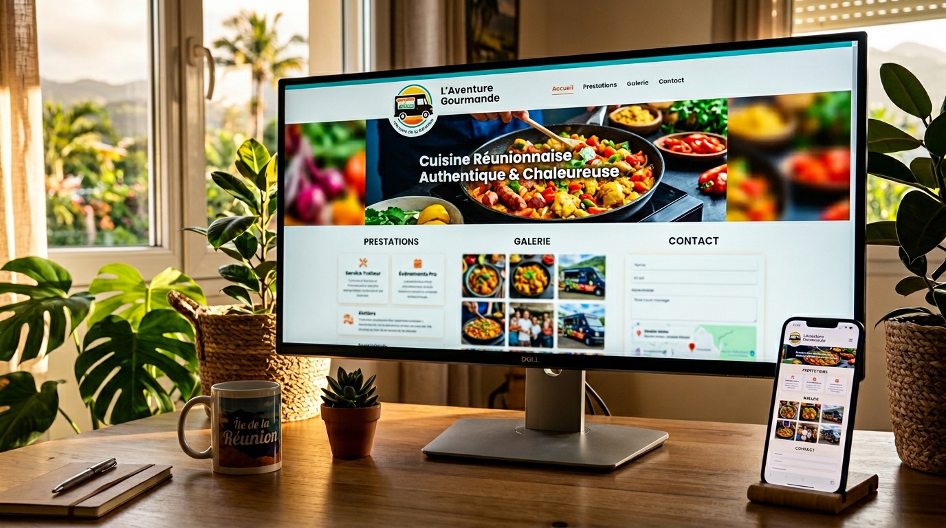 Facebook vs site vitrine professionnel à La Réunion